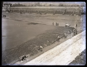 Cleaning the Settling Basins at Reservoir Park by Unknown
